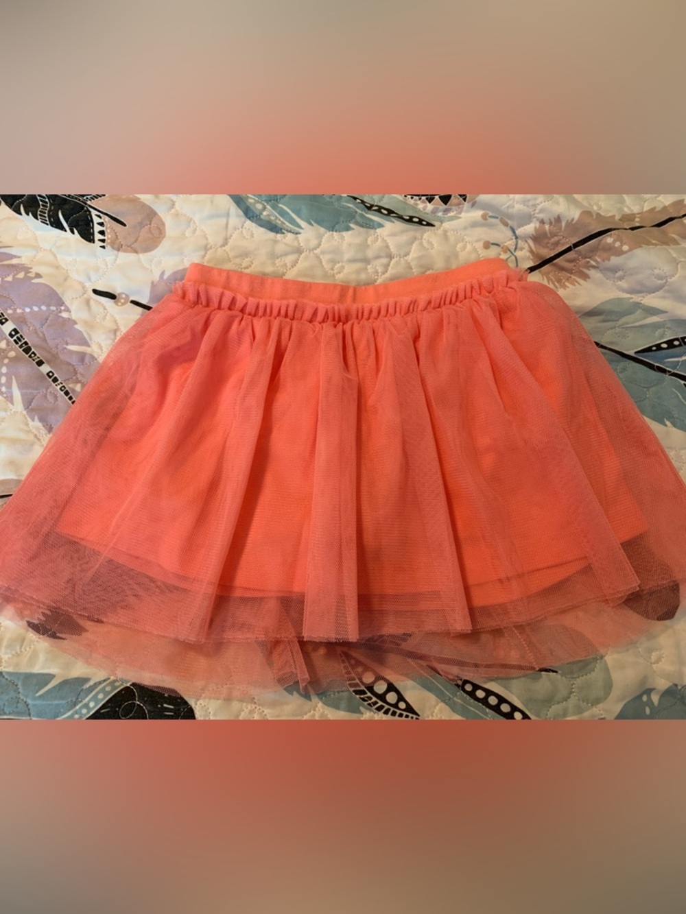jumping beans Coral Pink Tulle Skort